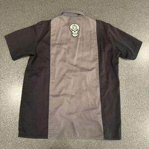 Vintage Dickies Black Grey Skull Back‎ XL Workwear Grunge